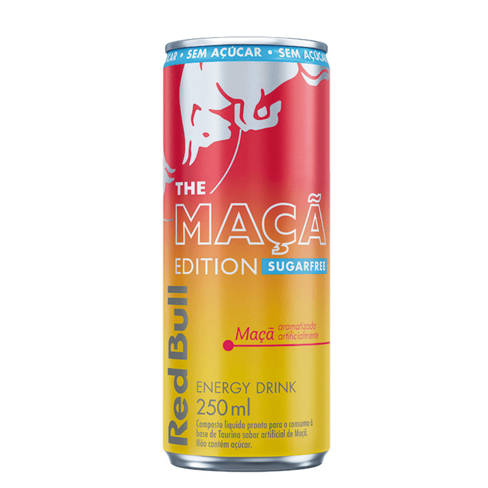 Energético Maçã Sugar Free Red Bull, 250ml